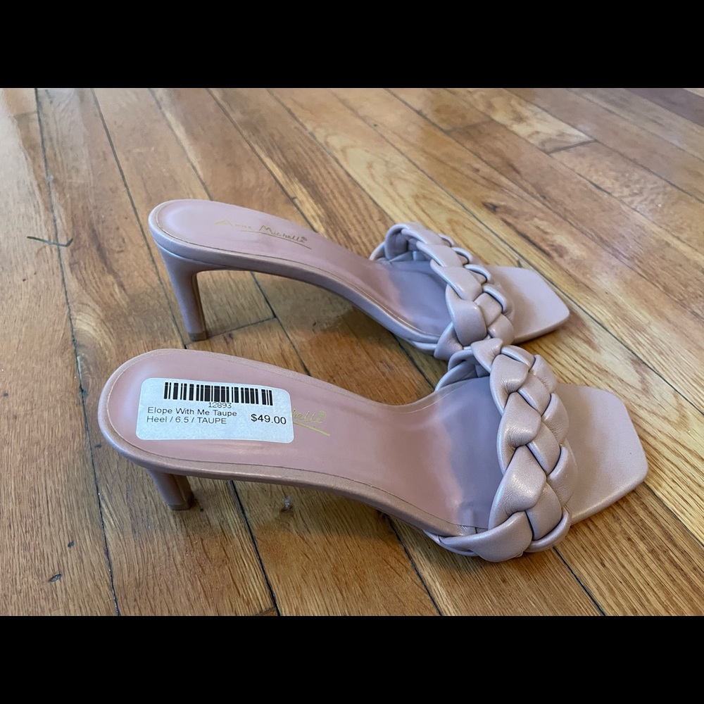 Anne Michelle braided heel